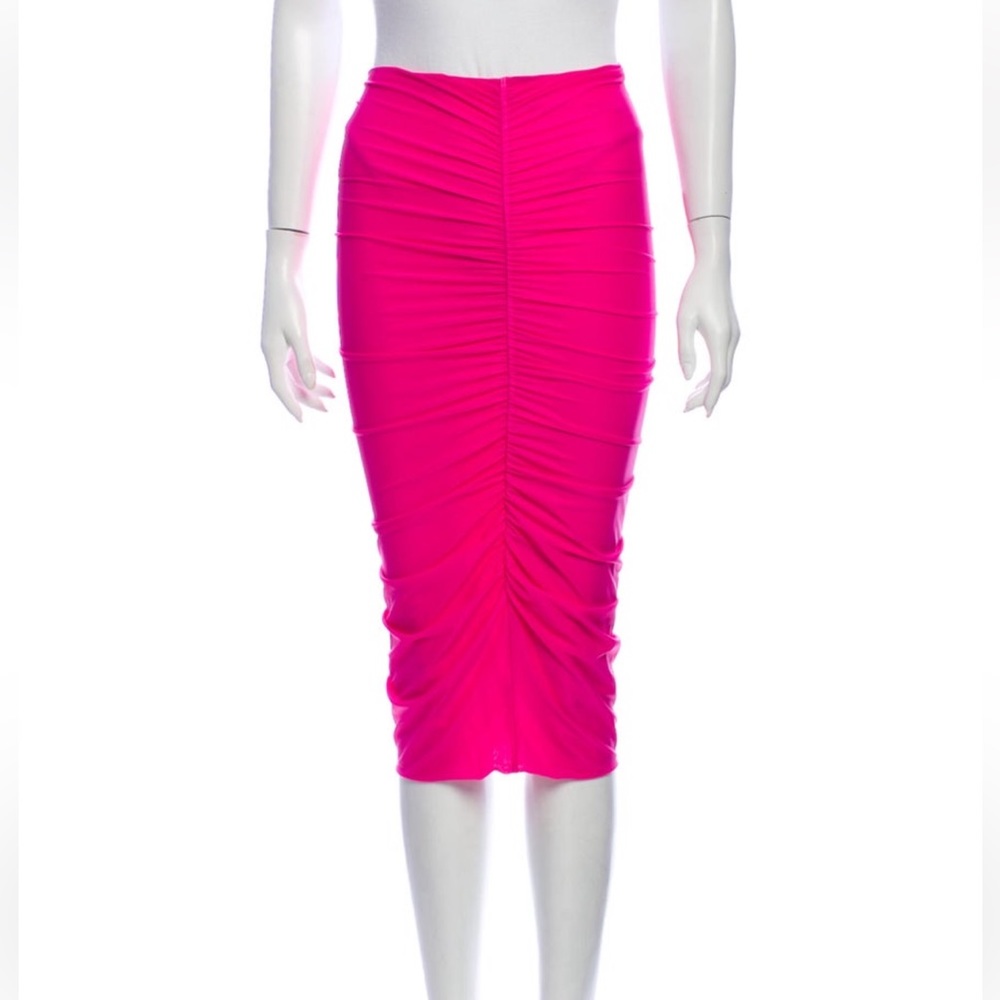 Pink pink ruched skirt new with tags Xs